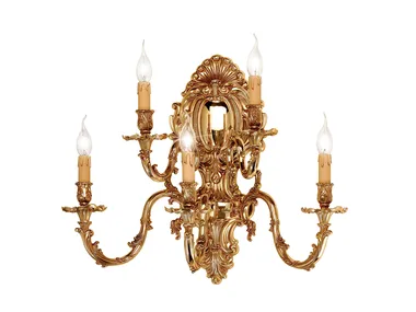 VERSAILLES 093/A5 - French Gold leaf wall light _ Possoni Illuminazione